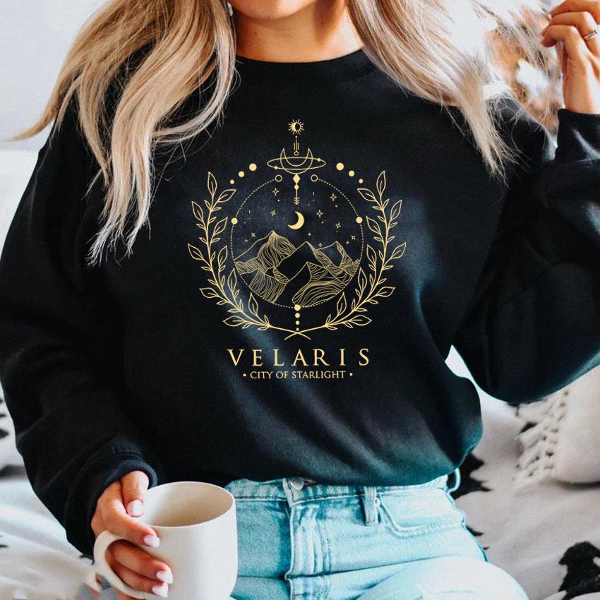 Velaris - Sweater (Black) - A Court of Cozy