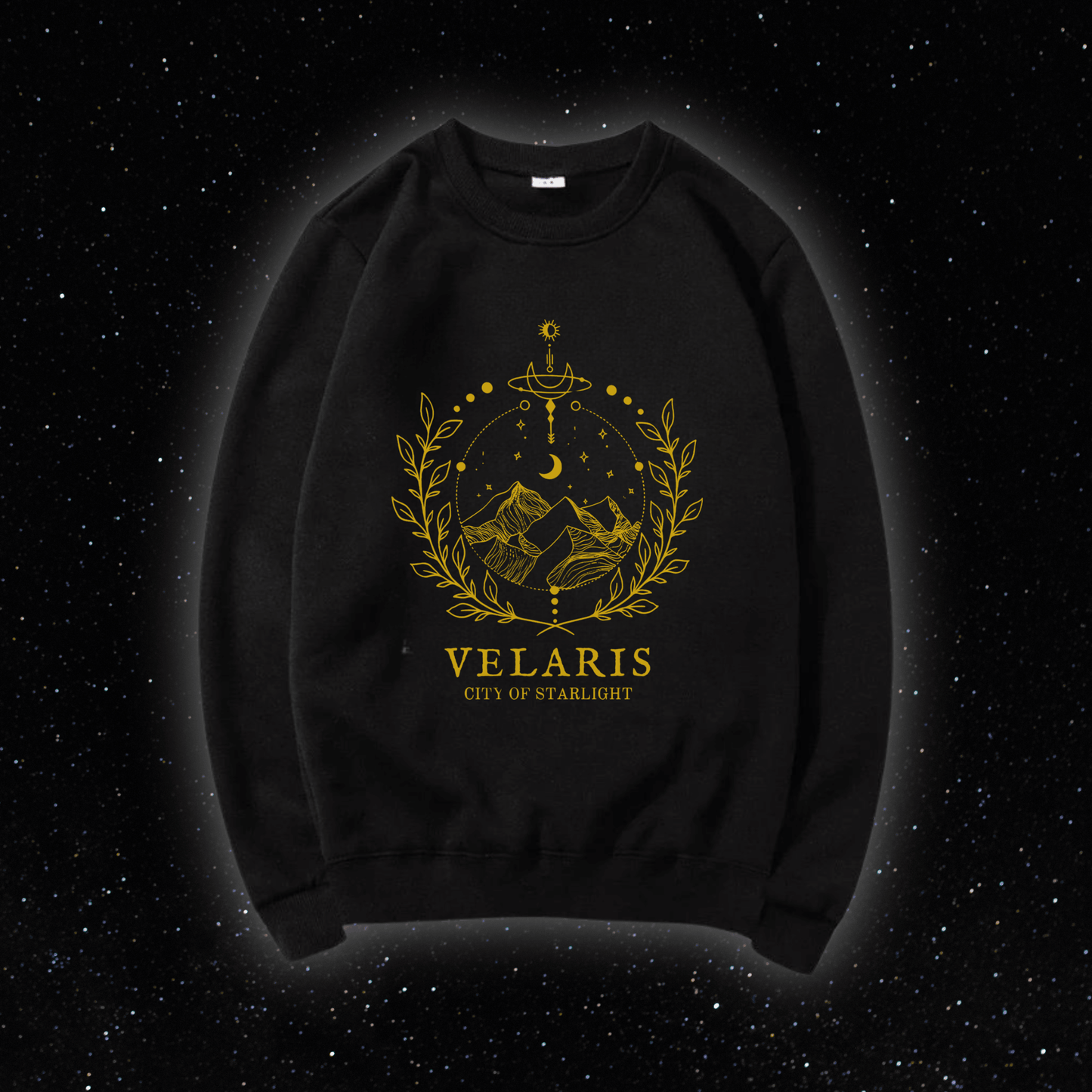 Velaris - Sweater (Black) - A Court of Cozy