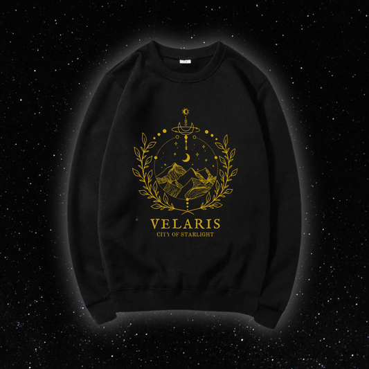 Velaris - Sweater (Black) - A Court of Cozy