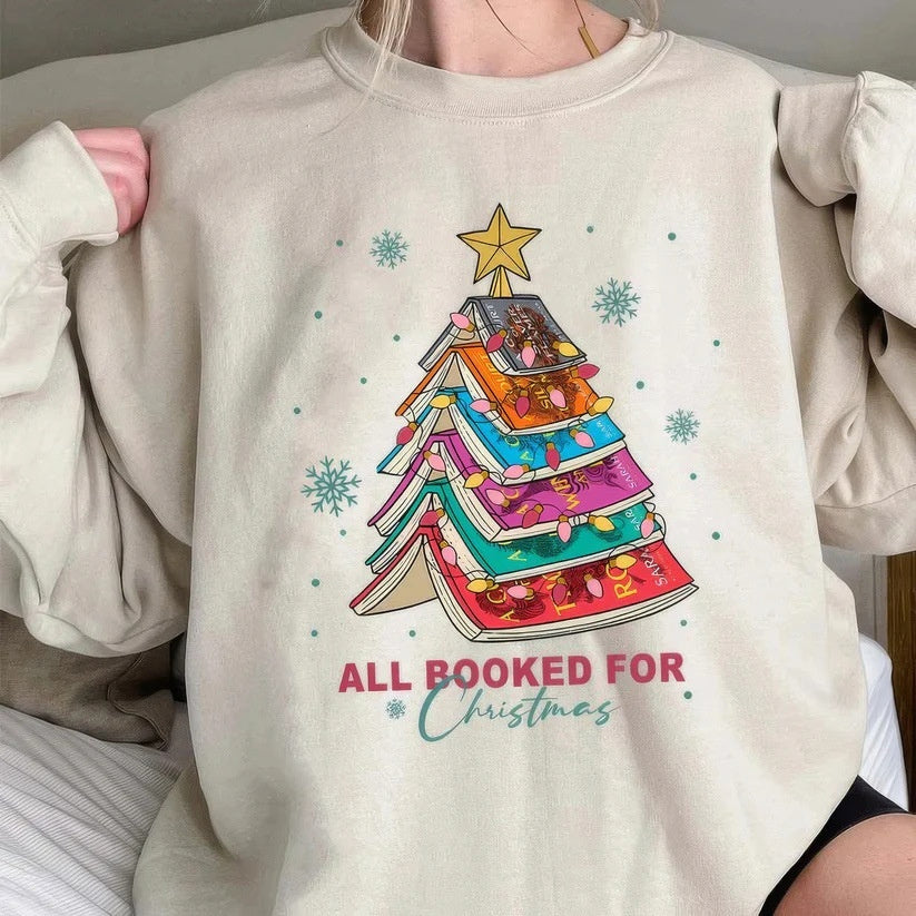 All Booked For Christmas - Sweater (New Colors!)