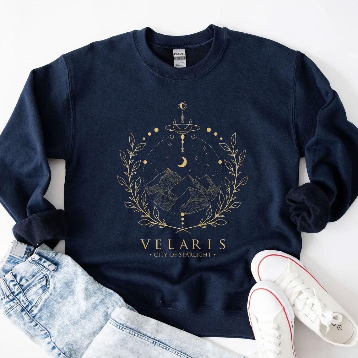 Velaris - Sweater (Navy) - A Court of Cozy