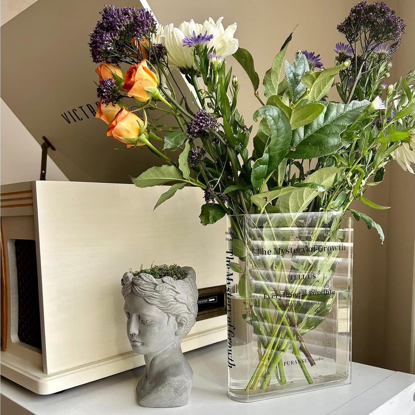 Book Flower Vase